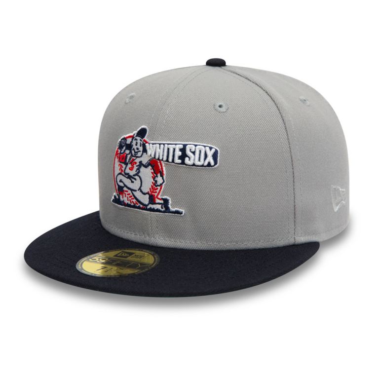 Gorras New Era 59fifty Grises - Chicago Sox Cooperstown 86593GABP